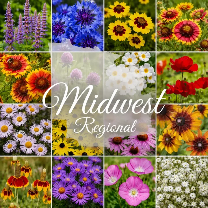 Midwestern Wildflower Mix seed artwork