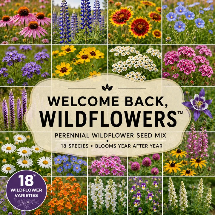 Welcome Back, Wildflowers™ seed artwork