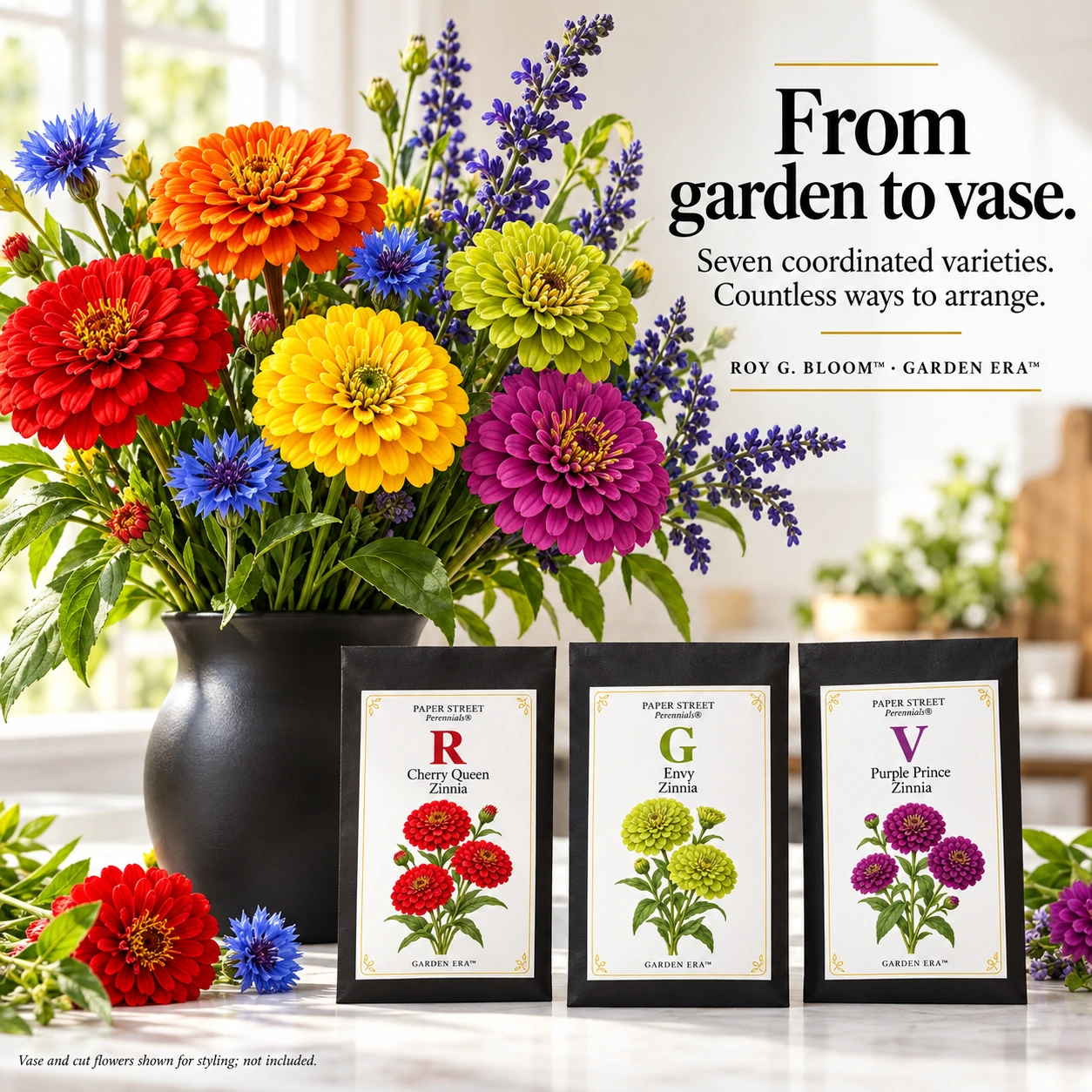 From the rainbow garden to a cut bouquet
