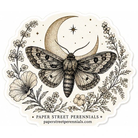 Light Midnight Moth sticker