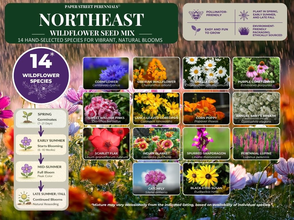 Northeast Wildflower Mix species guide
