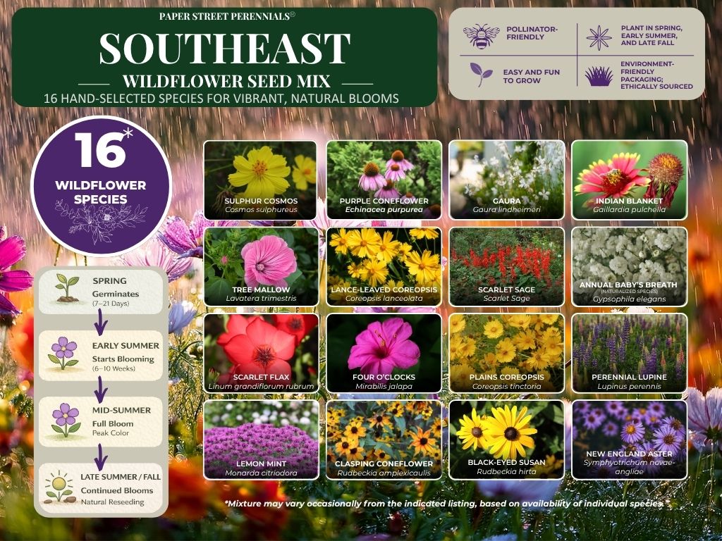 Southeast Wildflower Mix species guide